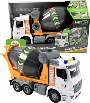 Produktbild von Betonmischer LKW 1:16 mit Licht & Sound - Großes Baufahrzeug Spielzeugauto für Kinder Geschenk