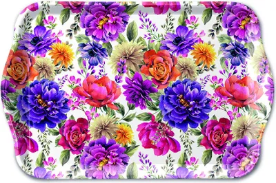 Produktbild von Tray Melamine – Tablett – 13 x 21 cm – Anne white – Anne weiss