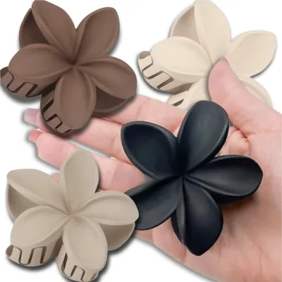 Produktbild von Kiefer-Haarspange, große Blume, 4er-Set