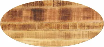 Productafbeelding van Tafelblad ovaal 110x40x3,8 cm massief mangohout