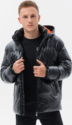 Obrázek produktu pro Ombre Clothing Pánská zimní bunda Gaten černá XXL