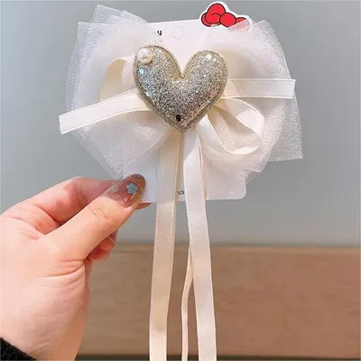 Obrázok produktu pre Ozdobná sponka do vlasov Heart - Biela KP38386