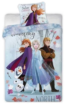 Productafbeelding van Kinderbedlinnen Set - Dekbedovertrek 140 x 200 cm met Kussensloop 63 x 63 cm