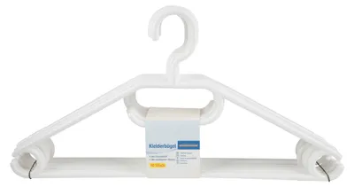 Produktbild von 10er Kunststoff-Kleiderbügel EUROHOME® – 41x8x22cm – Diese EUROHOME® Kleiderbügel eignet sich für, Jacken, Hemden, Hosen und auch für Röcke