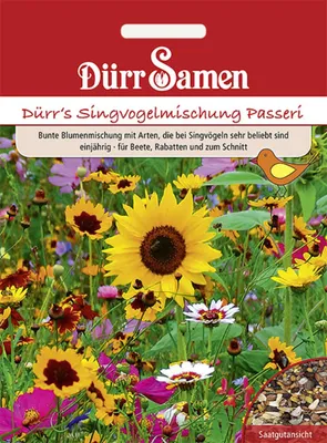 Produktbild von Dürr-Samen - Blumenmischung Singvogel-Mischung Passeri 1 kg einjährig - Saatgut - 4319