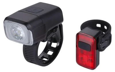 Image de BBB BLS-164 NanoStrike Combo lights set front 400 lm rear 20 lm integrated 1050 and 300 mAh batteries