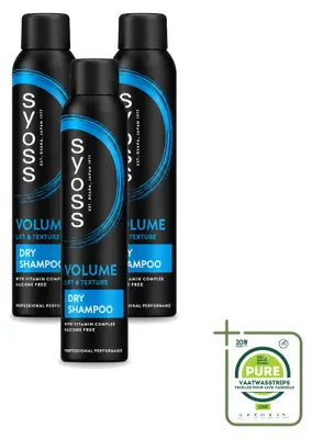 Obrázek produktu pro 3 x Šampon pro objem vlasů Syoss - 200 ml - Velké balení - 3 kusy