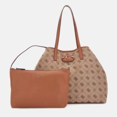 Produktbild von Guess Neda Große Einkaufstasche in Lattee für Damen – 34,3 x 39,4 x 20,3 cm / Lattee