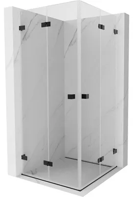 Obrázek produktu pro Mexen Lunar-F Duo sprchový kout skládací 100 x 100 cm, transparentní, černý - 836-100L-100P-70-00