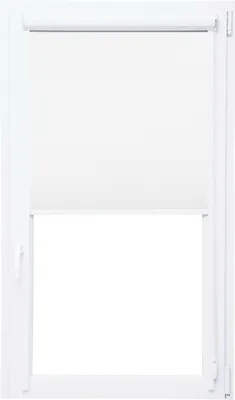 Produktbild von Verdunklungsrollo mit Kassette und seitlichen Leisten 100% Black Out Thermorollo (weiss, 90x200 cm)