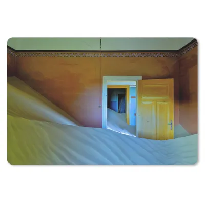 Produktbild von MuchoWow® Mauspad Mousepad Sand - Wüste - Tür - Architektur 27x18 cm - Mousepads - Maus Mat - Pad - Mausunterlage - Büroartikel - Desk Matten