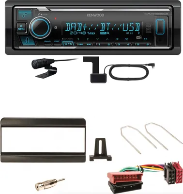 Produktbild von Kenwood KMM-BT508DAB Bluetooth DAB USB Einbauset für Focus Fiesta Puma Mondeo