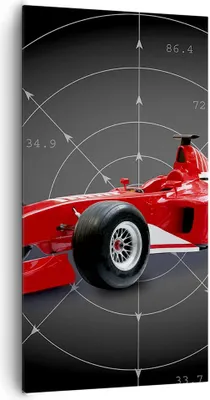 Produktbild von Bild auf Leinwand - Leinwandbild - Formel F1 Auto Geschwindigkeit - 65x120cm - Wand Bild - Wanddeko - Leinwanddruck - Bilder - Kunstdruck - Wanddekoration - Leinwand bilder - Wandkunst - PA65x120-2255