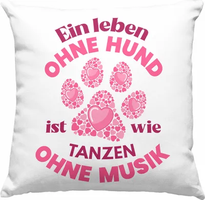 Produktbild von Trendation - Hundebesitzerin Deko-Kissen mit Füllung 40x40 Geschenk Hunde-Mama Geschenkidee Frauen Becher  Deko-Kissen mit Füllung 40x40 Hundemami (Grün)