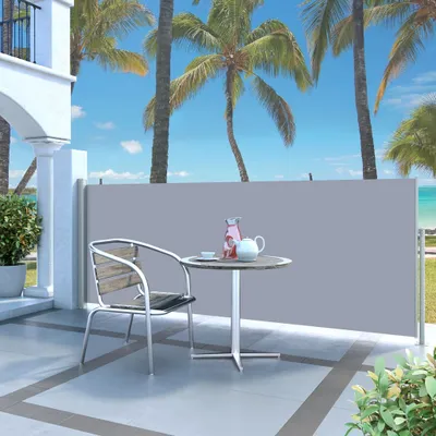 Immagine prodotto di vidaXL Tenda laterale estensibile 120 x 300 cm Grigio