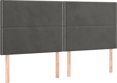 Immagine prodotto di Testiera Grigio Scuro 200x5x118/128 cm Velluto
