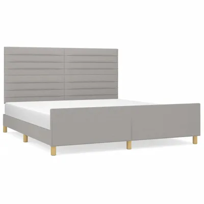 Obrázek produktu pro vidaXL Rám postele bez matrace světle šedý 180x200 cm látka