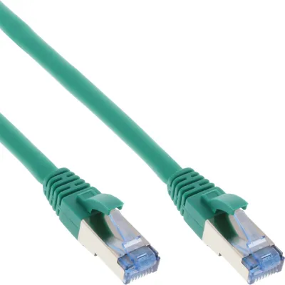 Produktbild von InLine Patchkabel, S/FTP (PiMf), Cat.6A, halogenfrei, grün, 1,5m, 1,5 m, Cat6a, S/FTP (S-STP), RJ-45, RJ-45, Grün