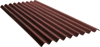 Produktbild von Onduline® Bitumenwellplatte Base mit Sinus Profil 95/38 rot 2000 mm x 855 mm x 2,6 mm