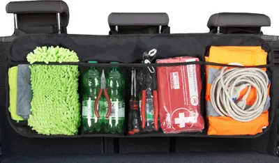 Produktbild von Auto Kofferraumtasche / Organizer, universal, 89x35 cm, schwarz, platzsparend