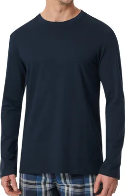 Produktbild von Schiesser Herren Langarmshirt Rundhals Gr. 52 nachtblau