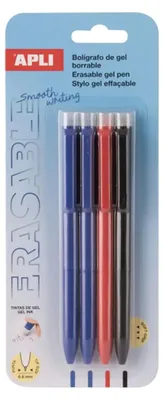 Produktbild von Apli Erasable Gel 0.5mm 4 Radierbarer Stift Kinder One Size