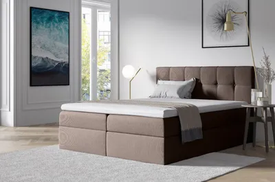 Produktbild von Polsterbett mit Stauraum 120x200 RECIVIO – Braun