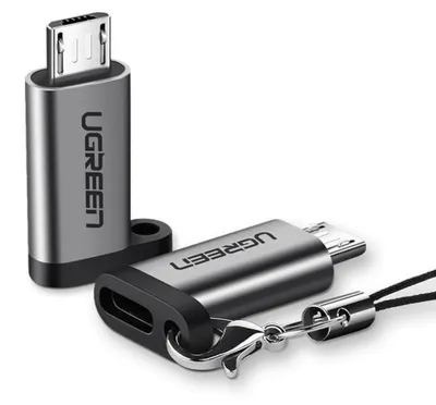 Obrázek produktu pro Uzelený adaptér USB-C na Micro-USB - šedý