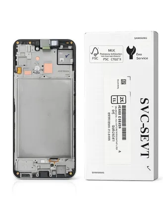 Produktbild von Original Samsung Galaxy A15 A15 5G Display LCD mit Rahmen Schwarz – Service Pack - A155F