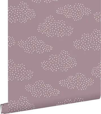 Productafbeelding van ESTAhome behang wolkjes paars 50 x 900 cm