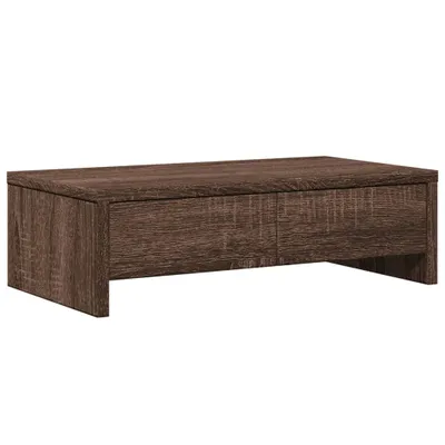 Obrázek produktu pro vidaXL Stojan na monitor se zásuvkami hnědý dubový vzhled 50x27x15 cm