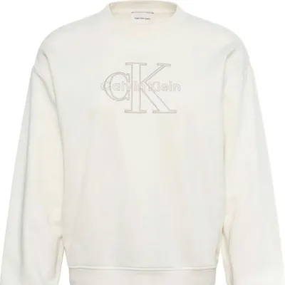 Produktbild von Calvin Klein Jeans 519909 Damen Sweatshirt Weiß : Größe - M Größe: M
