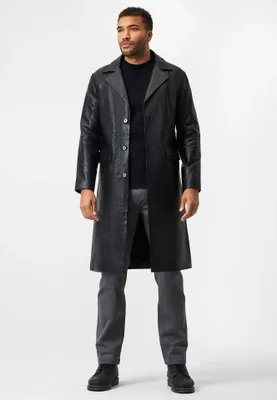 Produktbild von Herren Ledermantel Ricano PAOLO – Schwarz / M