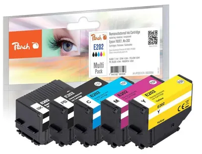 Produktbild von Peach PI200-674, Standardertrag, Schwarz, Cyan, Magenta, Gelb, 5 Stück(e), Multipack