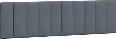 Produktbild von vidaXL Kopfteil-Kissen "Hanko" Dunkelgrau 183 cm Samt