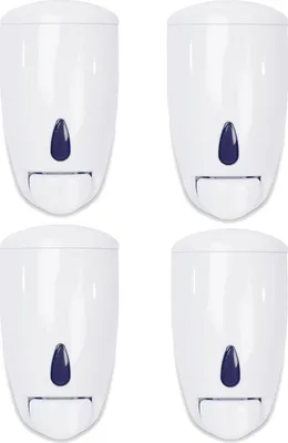 Produktbild von Seifenspender Quicky - Kunststoff - 500 ml - weiß - 4 Wandspender