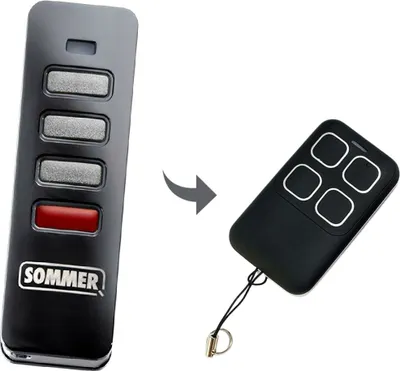 Produktbild von Handsender passend für Sommer Pearl Status Schwarz S10448-00012