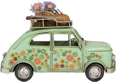 Immagine prodotto di Clayre & Eef, figura decorativa di auto 26x12x18 cm in metallo verde