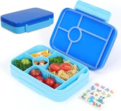 Obrázek produktu pro Dětská krabička na oběd, modrá, nepropustná, Bento