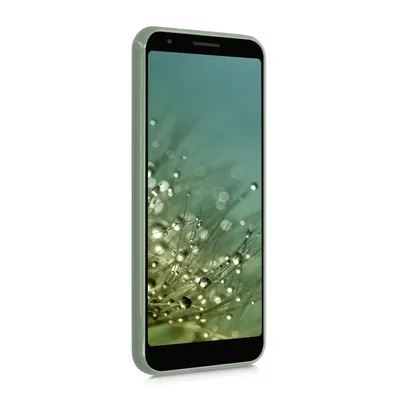 Produktbild von kwmobile Handyhülle für Google Pixel 3a Hülle - TPU Case - Kabelloses Laden - Schutzhülle Cover in Graugrün