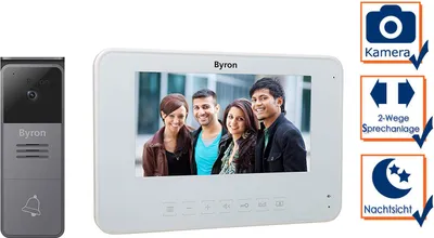 Produktbild von Einfamilienhaus Video Türgegensprechanlage mit Nachtsichtkamera & 7 Zoll Display