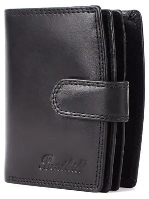 Produktbild von Benthill Damen Geldbörse Echt Leder - Geldbeutel mit RFID Schutz - Portemonnaie mit viele Kartenfächer - Echtleder Vintage Damenbörse inkl. Geschenkbox