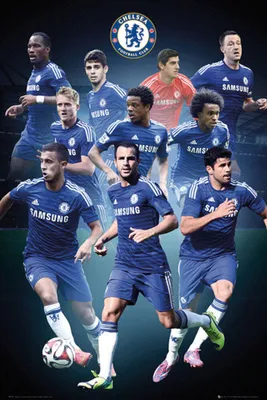 Produktbild von Fußball - Poster - Chelsea - Collage 14/15