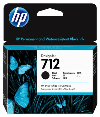 Obrázek produktu pro 3ED71A HP 712 DNJ Tinte black HC 80ml