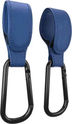 Immagine prodotto di Ganci blu per passeggini, set da 2, per borse