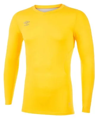 Productafbeelding van Umbro - "Elite" basislaag shirt met V-hals voor heren, model UO265 (XL) (geel)