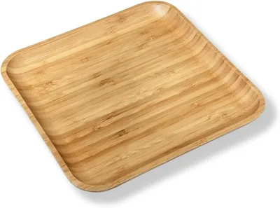Image de Plateau de service en bambou Wilmax 30,5 x 30,5 cm, naturel WL-771025/A