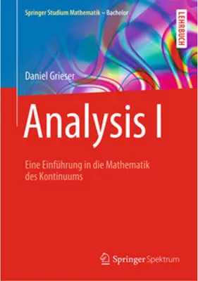 Immagine prodotto di Analysis I