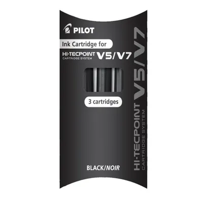 Produktbild von Pilot - Tintenmuster -Pilotbeschwere Hi -TECPOPP V5/V7 Schwarzer 3 -Set von 3 Teilen