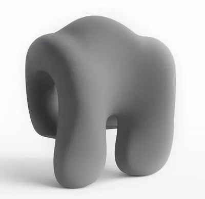 Produktbild von Ergonomisches Nackenkissen, Viscoelastischer Schaum, 30 x 18 x 24 cm, für Bürostühle